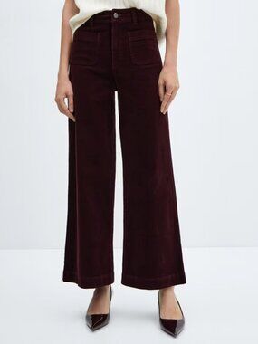 Mango Corduroy Culotte Pants
